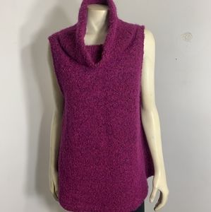 Bryn Walker Purple Knit Sweater Blouse Sz L